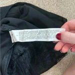 ZARA  black lace pleated crop top in size small Photo 5