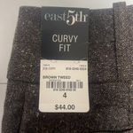 East 5th  dress pants size 4, color brown tweed Photo 4
