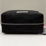 Vince Camuto Black Embossed Cosmetic Bag w/ Rhinestone Skull Charm – NWT Photo 3