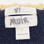 Christopher & Banks Vintage  Hand Embroidered Cardigan Sweater Flowers Size Large Photo 5