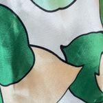 Dressbarn Women's Y2K Green Floral Silky Empire Waist Tie Back Blouse Top Large Photo 3