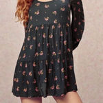 Urban Outfitters ‎ Outfitters Mindy Floral Mini Dress L Green Photo 0