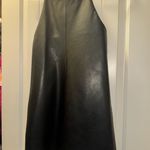 ZARA  Leather Dress Black Faux Mini Photo 2