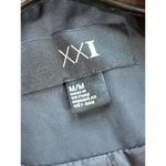 Xxi Trench Coat Rain Jacket Double Breasted Button Up Blue Medium. Missing belt Photo 3