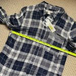 Westbound  Soft Modal Knit Farmer Gingham Plaid Button Down Shirt Small Photo 2