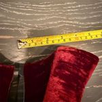 Apt. 9  Women's Red Velvet Peep Toe Heels Size 7.5M Party Shoes Photo 5