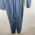 Lovers + Friends Jumpsuit Size S Blue Chambray Denim Long Sleeve Boho Chic Photo 8