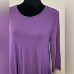 Zenana Outfitters Premium Swing Dress, Purple, 3/4 Sleeves, Pockets, Size Large Photo 1