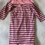 LL bean pink stripe mariners dress M Blue Size M Photo 0