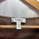 Dress Barn Brown Embellished top Sz L 3/4 Sleeve Boho Whimsigoth Fairycore Y2K Photo 4