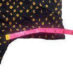 Claude Womens Small Vintage 1990s Black Yellow Polka Dot High Rise Flowy Shorts Black Photo 7