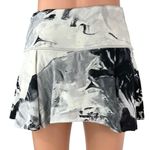 Lululemon Black White Tie Dye Marble Printed Tennis Golf Athletic Skirt Skort S Photo 2
