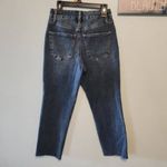 EXPRESS NWT High Rise Raw Hem Flexx Straight Ankle Jeans Women's S Short Photo 5