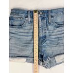 Madewell Denim Shorts Womens 28 10” Rise Raw Hem Distressed 100% Cotton Shortie Photo 3