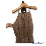 SheIn  Cheetah print ruffled midi dress with adjustable halter neck Photo 3