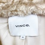 Vince Textured Faux Fur Jacket Shacket Teddy: Light Fauna Tan Beige Photo 11