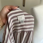 A New Day Striped Mauve Pink Sheer Blouse Size XL Photo 4