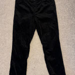 Loft  Black Velvet Skinny Slim Pants Photo 0