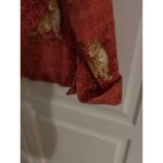 Painted Pony Women's Small Red Linen Blend Cheetah Jungle Print Button Up Shirt Photo 2