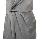 BCBGMAXAZRIA BCBCMAXAZRIA Womens‎ Satin Pleated Mini Strapless Dress Gray Size 12 Photo 4