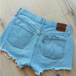 Levi's 501 Cut Off Shorts Light Wash Waist 32 Distressed Ragged Rustic Denim Photo 5