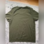 Athleta  Olive green stretch athletic shirt medium Photo 3