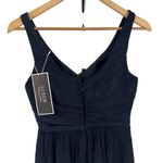 J.Crew  Newport Navy Silk Chiffon Heidi Sleeveless Bridesmaid Formal size 4 Photo 6