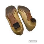 Moschino  Cheap And Chic Dark Yellow Patent Leather Kitten Heels Photo 4