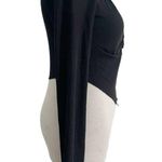 H:ours NEW  Revolve Size Medium  Top Blouse Shirt Crop Long Sleeve Black Photo 2