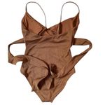 Aerie  One Piece Shine Pique Wrap Swimsuit Cut Out Full Coverage Size SP NWT Photo 11