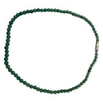 Vintage Jade Beaded Necklace Barrel Clasp 7in Green Photo 0
