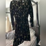 ZARA  black & gold, long sleeve, mini dress, XS Photo 1