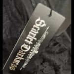 SCARLET DARKNESS Gothic Dress Lace Top Asymmetrical Hem medium NWT Black Photo 8