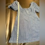 Free People  Cotton Cheyenne Denim Mini Dress w/ Pockets & Statement Sleeves Photo 14