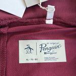 Original Penguin NWT  Multi Piped Pleated Skort Burgundy Blue Size XL Photo 10