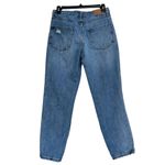 Aeropostale SZ 4 Mom Jeans High-Rise Distressed Rips Whiskered Medium Wash Blue Photo 3