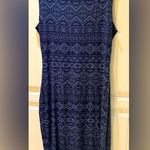 New Look Blue Patterned Sleeveless Summer Long Dress 6 Photo 0