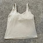 Aerie  Offline cream v-neck athletic tank top size L Photo 2