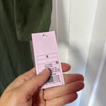 Wild Fable NWT Green ribbed mock neck long sleeve knit midi dress w/back slit S Photo 3