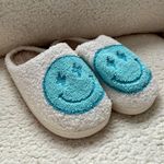 KatyDid Smiley Lightning Bolt Slippers- Blue  Photo 0