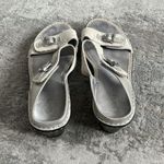 Alegria  Lara Sandals Womens 41 US 10.5 11 Wedge Shoes Beige Shimmer Opfully Photo 3