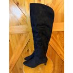Worthington  Valto Faux Suede Black High Over Knee Heeled Boots Size 6M nwt Read Photo 2