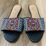 Trina Turk  Embroidered Sandals Sz 7 Photo 0