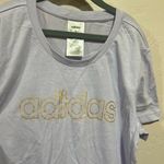 Adidas  Women’s Purple and Gold Tee Photo 1