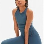 Everlane Womens The Perform Tank Cropped Aergean Blue XS Photo 1
