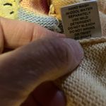 Vtg Y2K Easter Bunny Cardigan Yellow Size L Photo 3