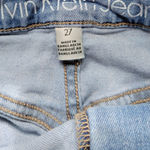 Distressed Denim Mini Skirt Coastal Cowgirl Western Festival Retro 90s Size 27‎ Blue Photo 3