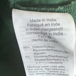 J.Crew Green Cotton Blend One Shoulder Long Sleeve Poplin Ruffle Dress Photo 5