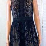 Francesca's Miami Size Medium Black Lace Fit and Flare Dress Sleeveless NWT Photo 1