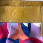 Coach  #13798 Colorful Sateen Signature  Soho Pleated Purse  Tote Patent Leather Photo 3
